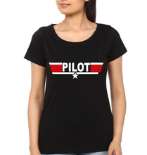 Load image into Gallery viewer, Pilot &amp; Co-Pilot Mother and Daughter Matching T-Shirt- KidsFashionVilla
