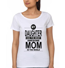 Load image into Gallery viewer, The Most awesome Kid In The World &amp; The Most awesome Mom In The World Mother and Daughter Matching T-Shirt- KidsFashionVilla
