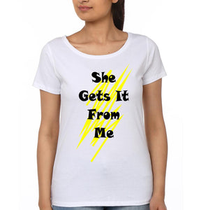 I Get It From Mommy Mother and Daughter Matching T-Shirt- KidsFashionVilla