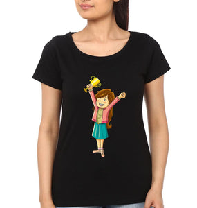 Trophy Mother and Daughter Matching T-Shirt- KidsFashionVilla