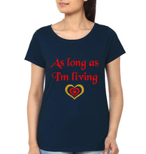 Load image into Gallery viewer, As Long As I&#39;M Living &amp; Your Baby I&#39;ll Be Mother and Daughter Matching T-Shirt- KidsFashionVilla
