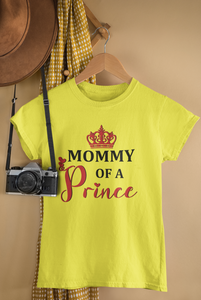 Son Of A Queen Mother And Son Yellow Matching T-Shirt- KidsFashionVilla