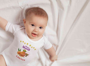 Custom Name Happy Ugadi Rompers for Baby Boy- KidsFashionVilla