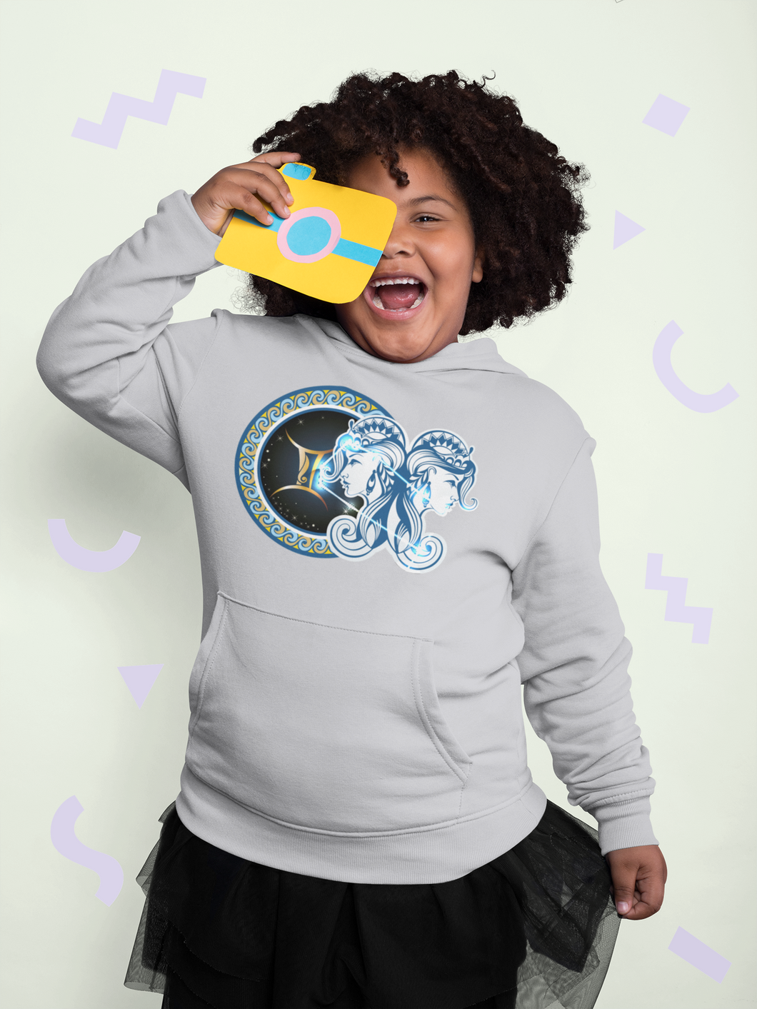 Gemini Zodiac Sign Girl Hoodies-KidsFashionVilla