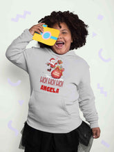 Load image into Gallery viewer, Customized Name Ho! Ho! Ho! Christmas Girl Hoodies-KidsFashionVilla
