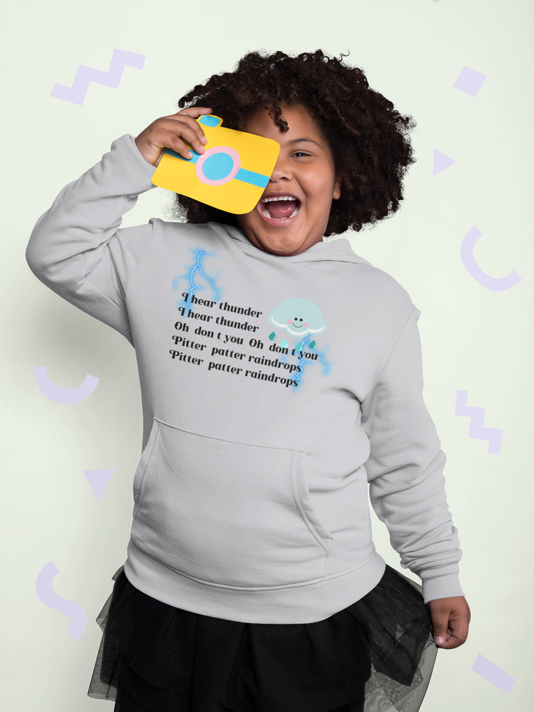 I Hear Thunder Poem Girl Hoodies-KidsFashionVilla