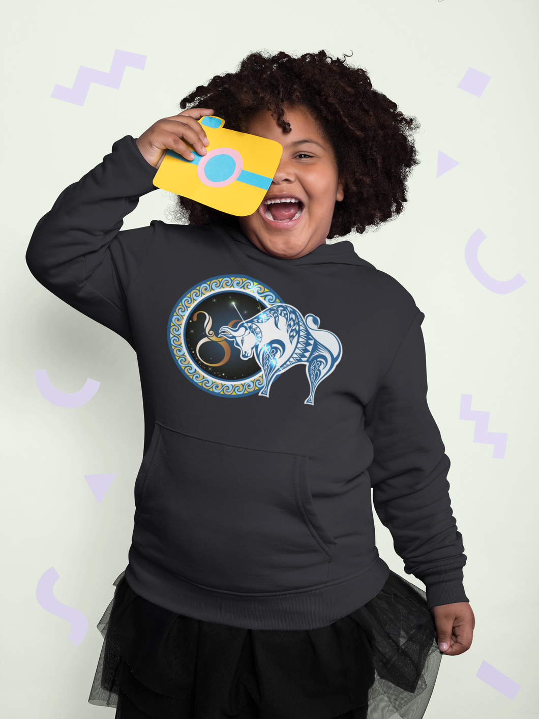 Taurus Zodiac Sign Girl Hoodies-KidsFashionVilla