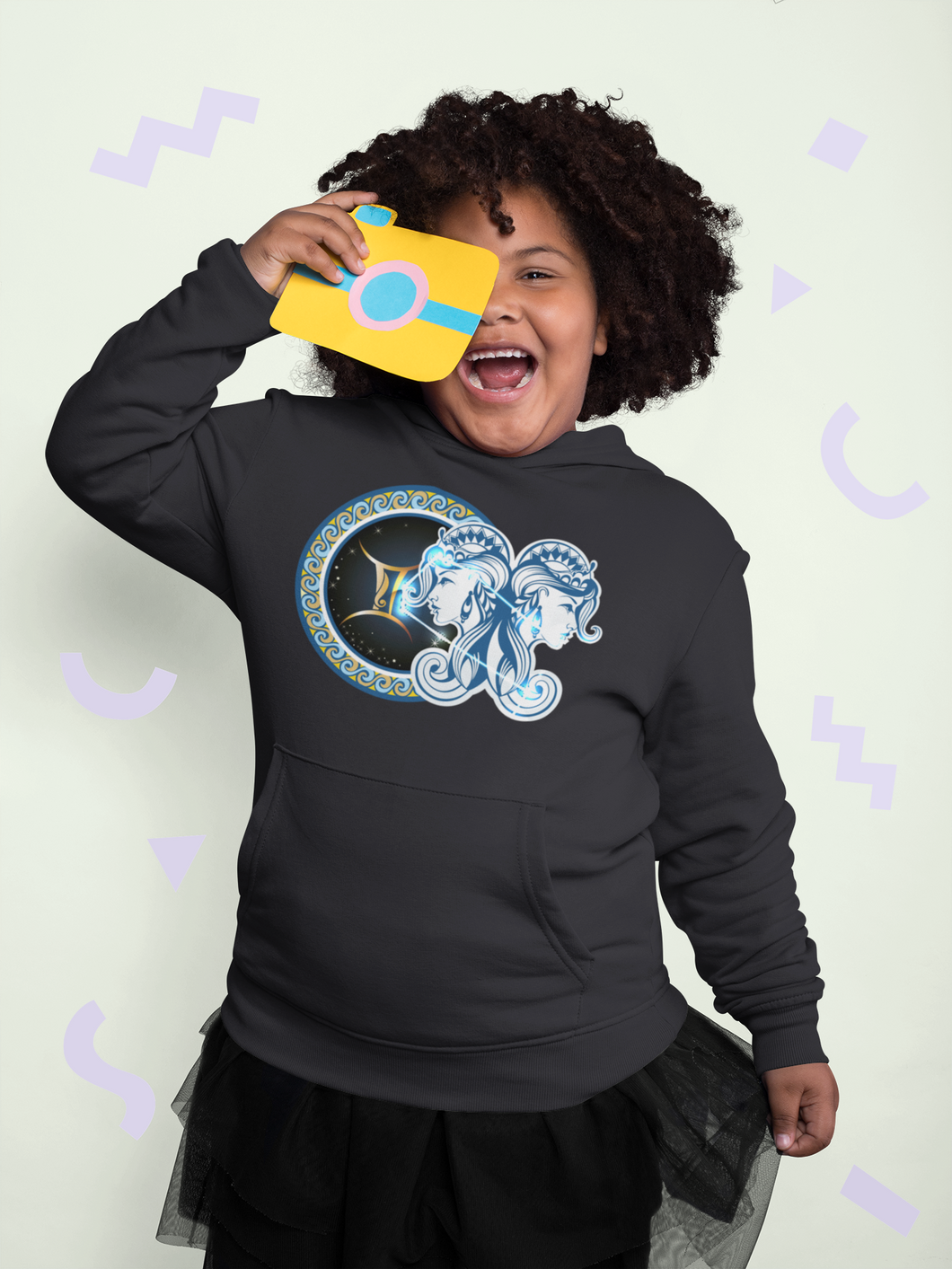 Gemini Zodiac Sign Girl Hoodies-KidsFashionVilla