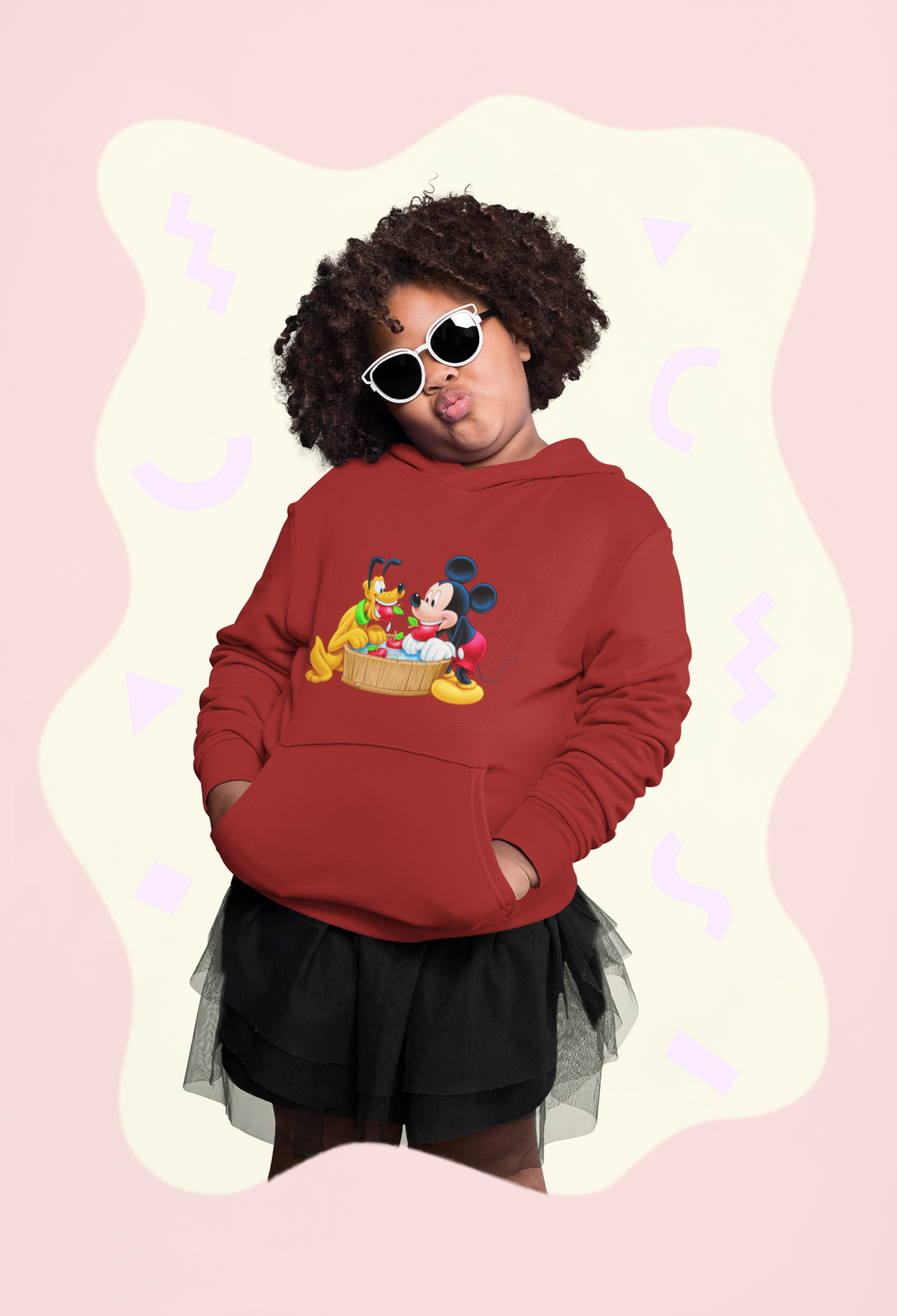 Cute Cartoon Girl Hoodies-KidsFashionVilla