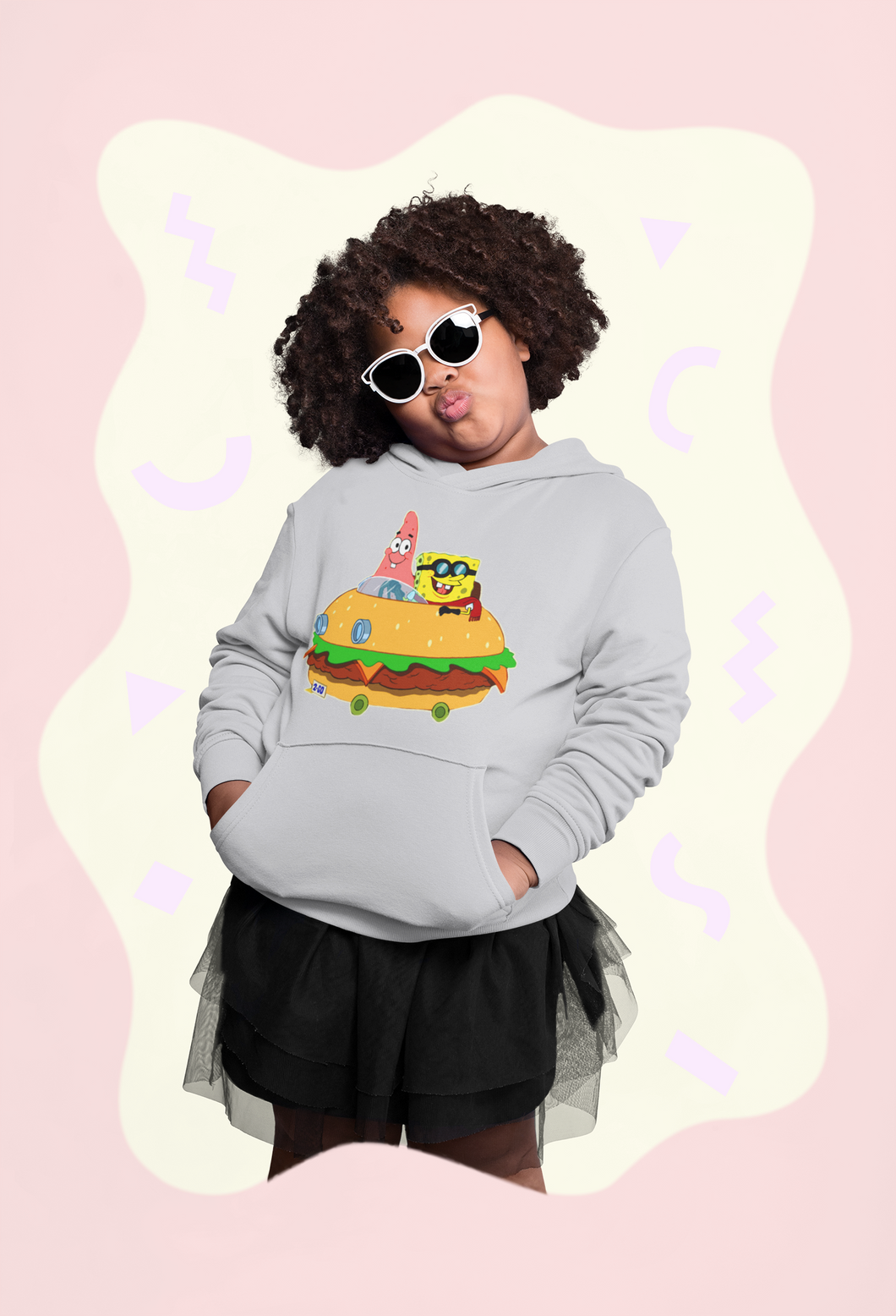 Cute Cartoon Girl Hoodies-KidsFashionVilla