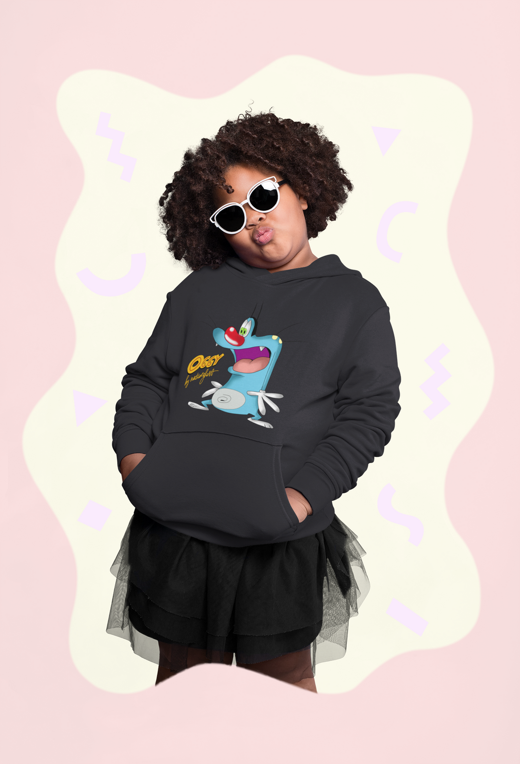Cute Cartoon Girl Hoodies-KidsFashionVilla