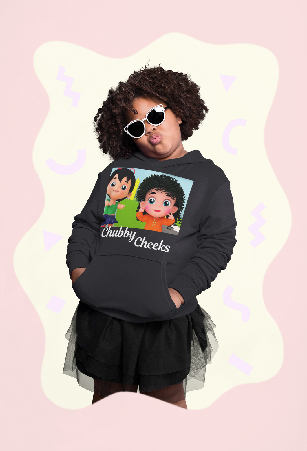 Chubby Cheeks Poem Girl Hoodies-KidsFashionVilla