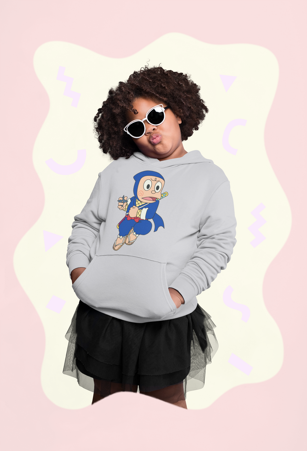 Cute Cartoon Girl Hoodies-KidsFashionVilla