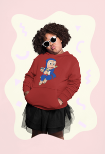 Cute Cartoon Girl Hoodies-KidsFashionVilla