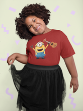 Load image into Gallery viewer, Cute Cartoon Half Sleeves T-Shirt For Girls -KidsFashionVilla
