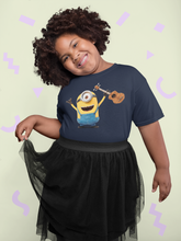 Load image into Gallery viewer, Cute Cartoon Half Sleeves T-Shirt For Girls -KidsFashionVilla
