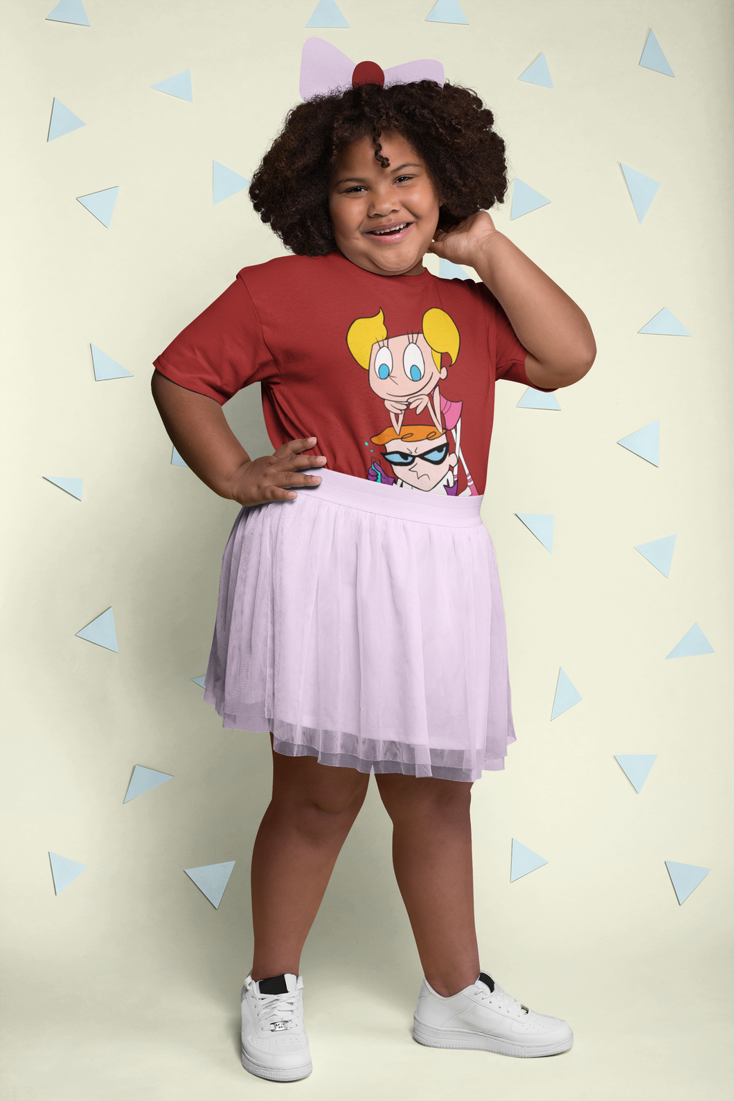 Cute Cartoon Half Sleeves T-Shirt For Girls -KidsFashionVilla