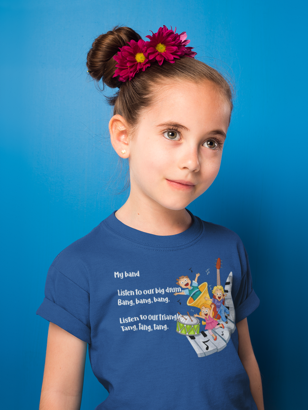 My Band Poem Half Sleeves T-Shirt For Girls -KidsFashionVilla