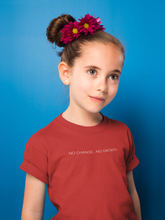 Load image into Gallery viewer, No Change No Growth Minimals Half Sleeves T-Shirt For Girls -KidsFashionVilla
