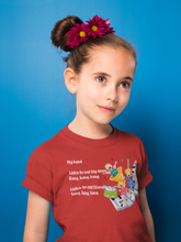 Load image into Gallery viewer, My Band Poem Half Sleeves T-Shirt For Girls -KidsFashionVilla
