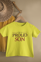 Load image into Gallery viewer, Proud Mom Mother And Son Yellow Matching T-Shirt- KidsFashionVilla
