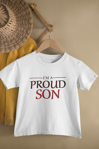 Proud Mom Mother And Son White Matching T-Shirt- KidsFashionVilla