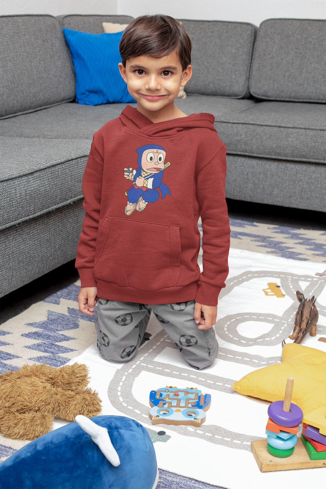 Cute Cartoon Boy Hoodies-KidsFashionVilla