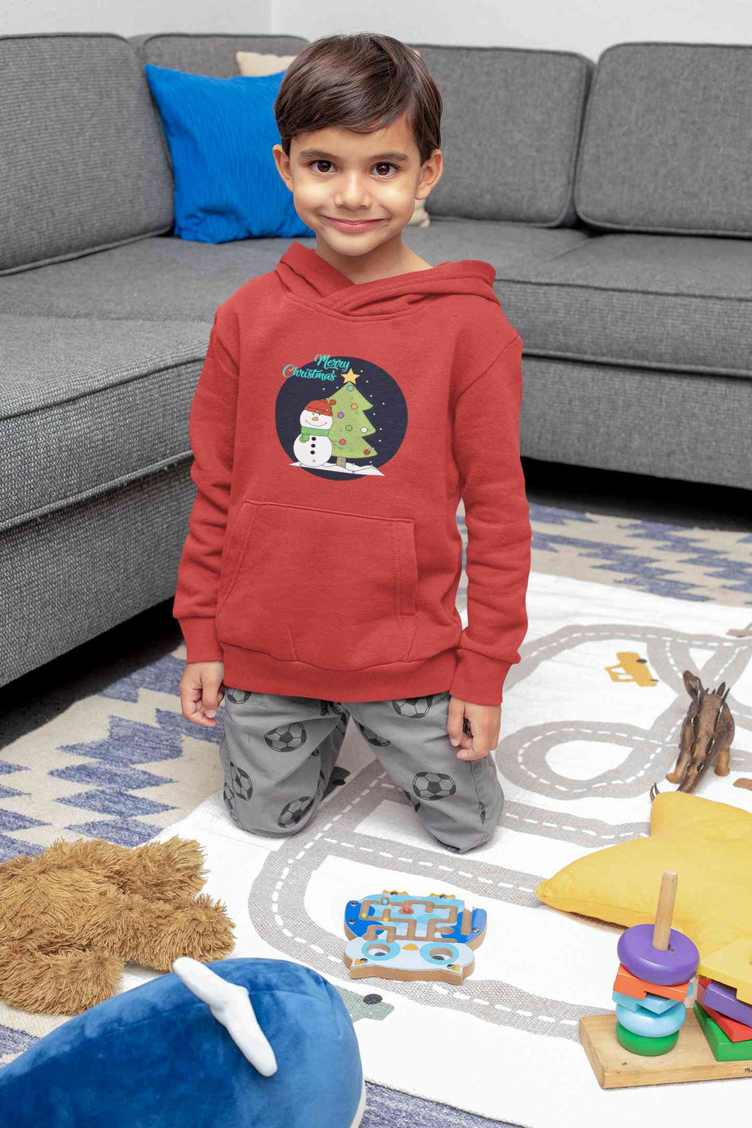 Merry Christmas Boy Hoodies-KidsFashionVilla