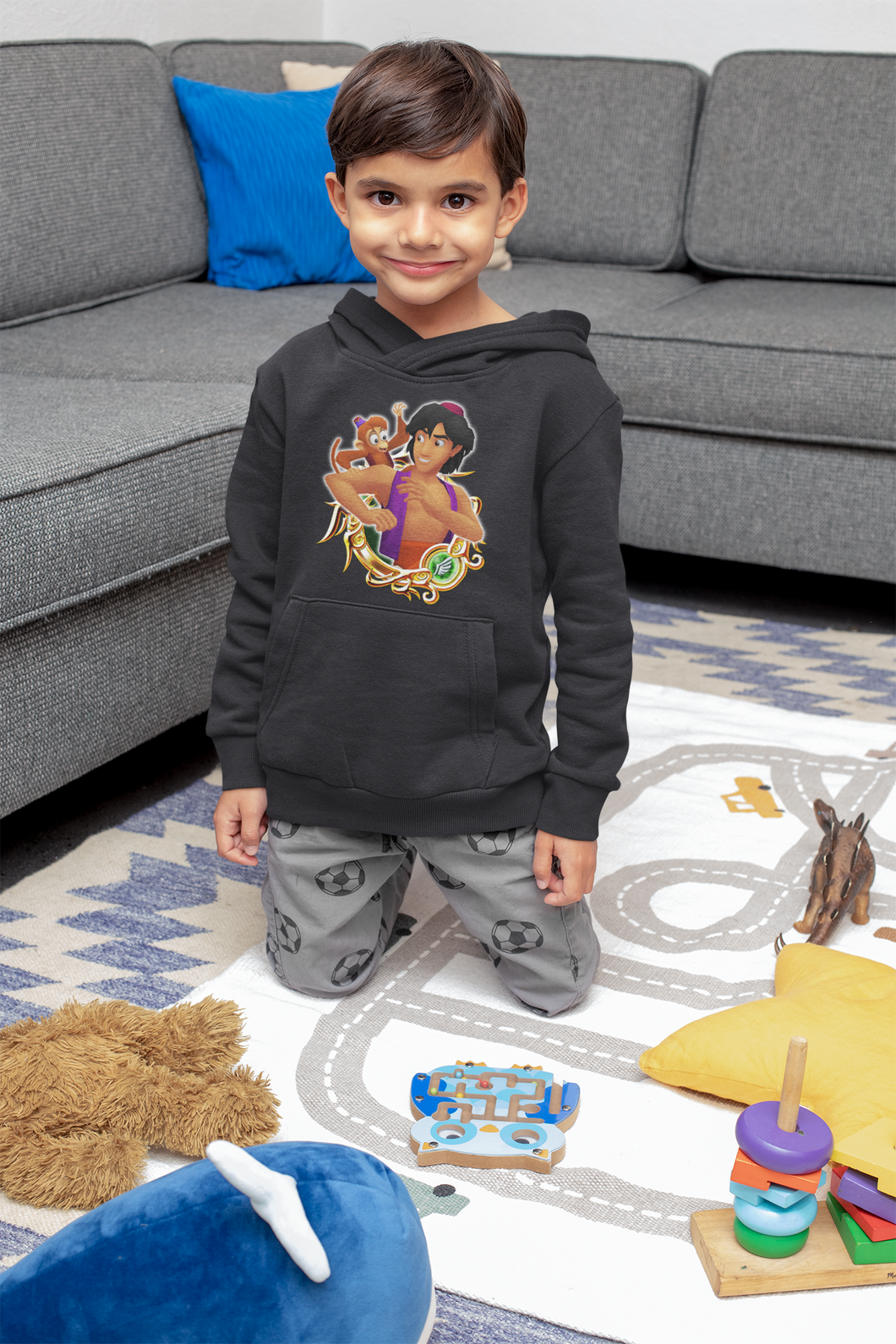 Cute Cartoon Boy Hoodies-KidsFashionVilla