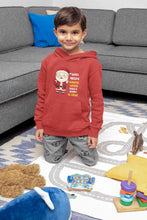 Load image into Gallery viewer, Customized Name Santa Nanu Is Here Christmas Boy Hoodies-KidsFashionVilla

