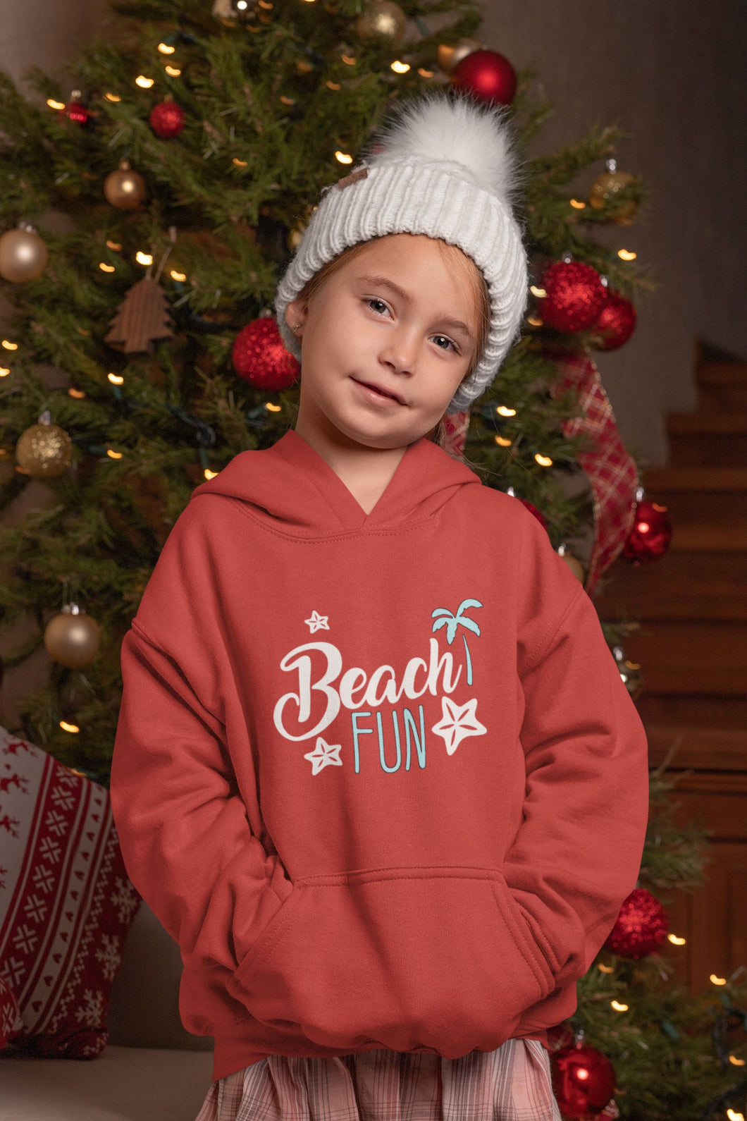 Beach Fun Girl Hoodies-KidsFashionVilla