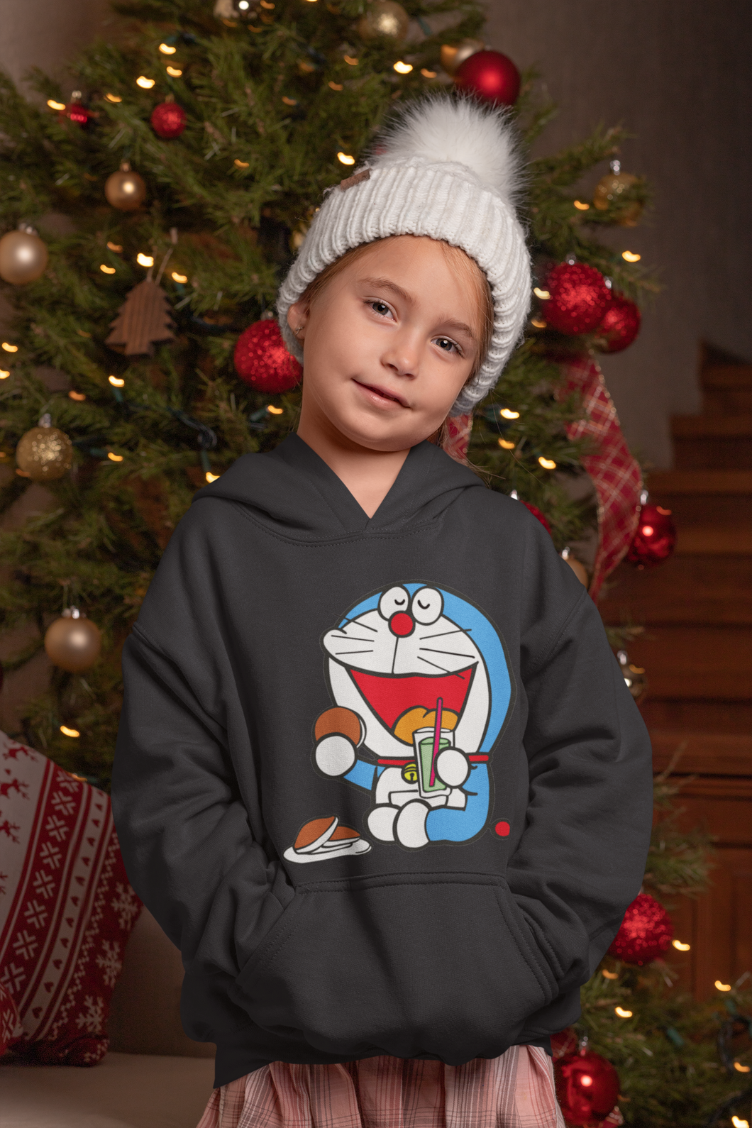 Cute Cartoon Girl Hoodies-KidsFashionVilla