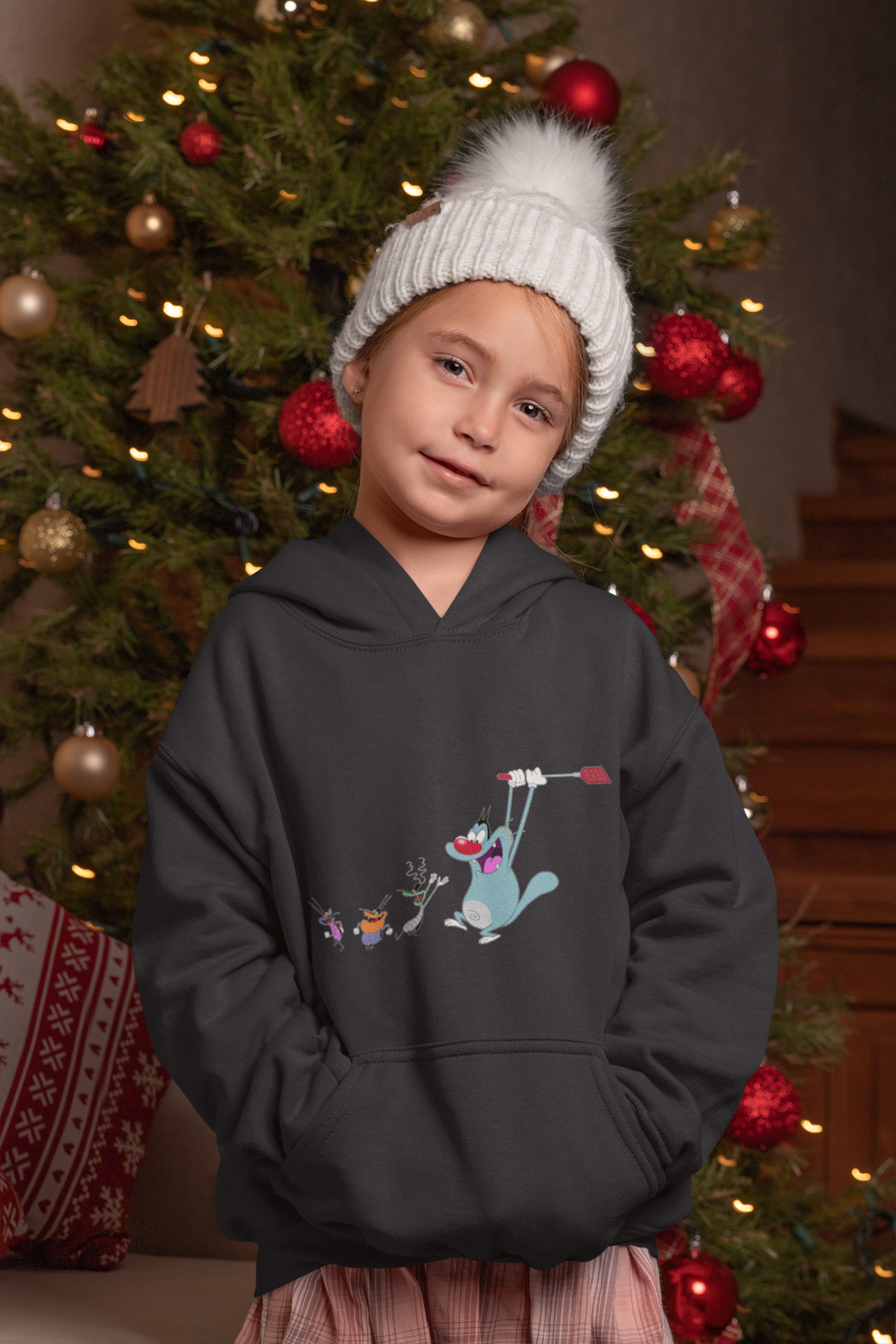 Cute Cartoon Girl Hoodies-KidsFashionVilla