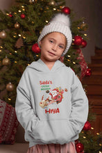 Load image into Gallery viewer, Customized Name Santas Little Helper Christmas Girl Hoodies-KidsFashionVilla
