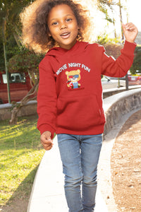 Movie Night Fun Girl Hoodies-KidsFashionVilla