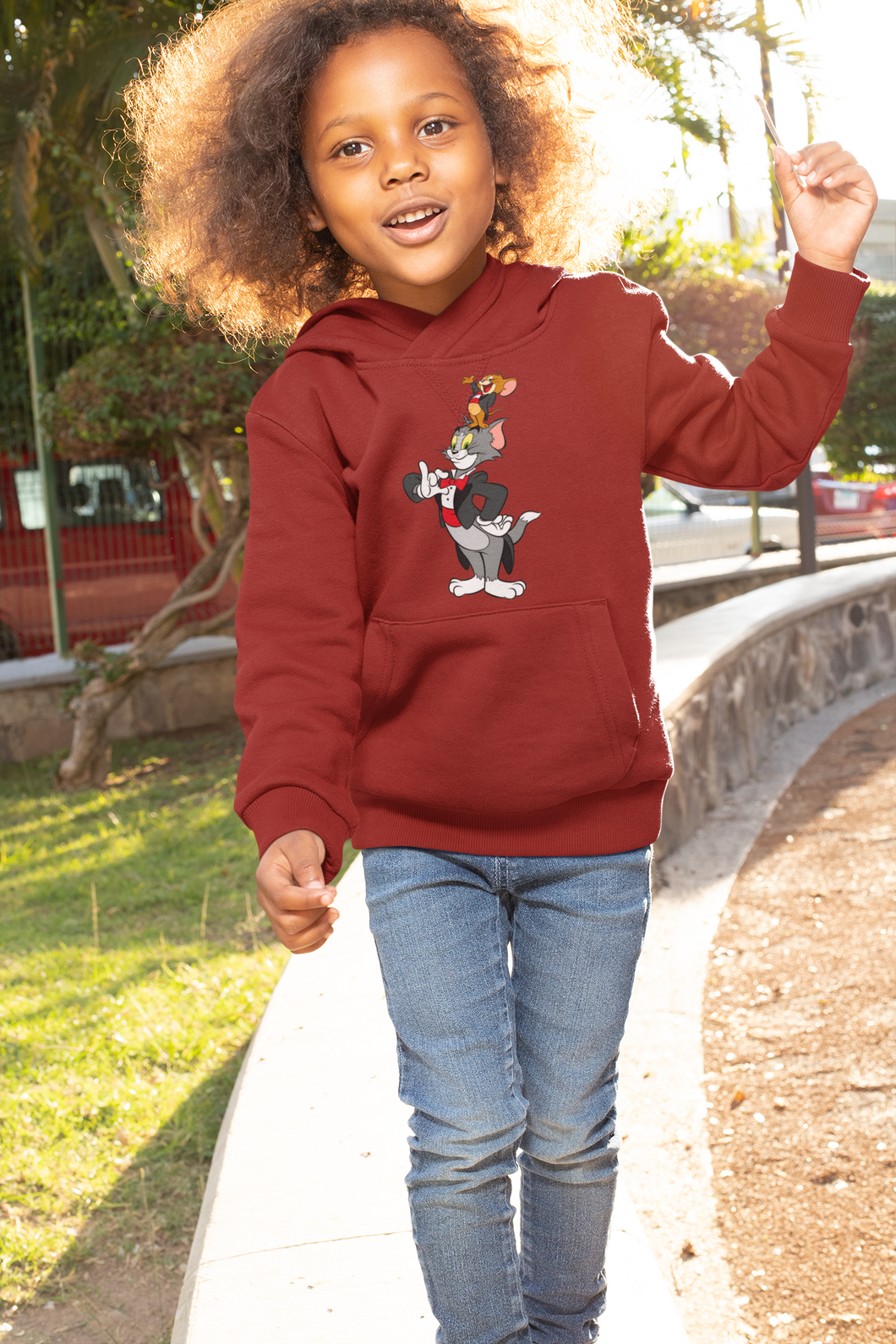 Cute Cartoon Girl Hoodies-KidsFashionVilla