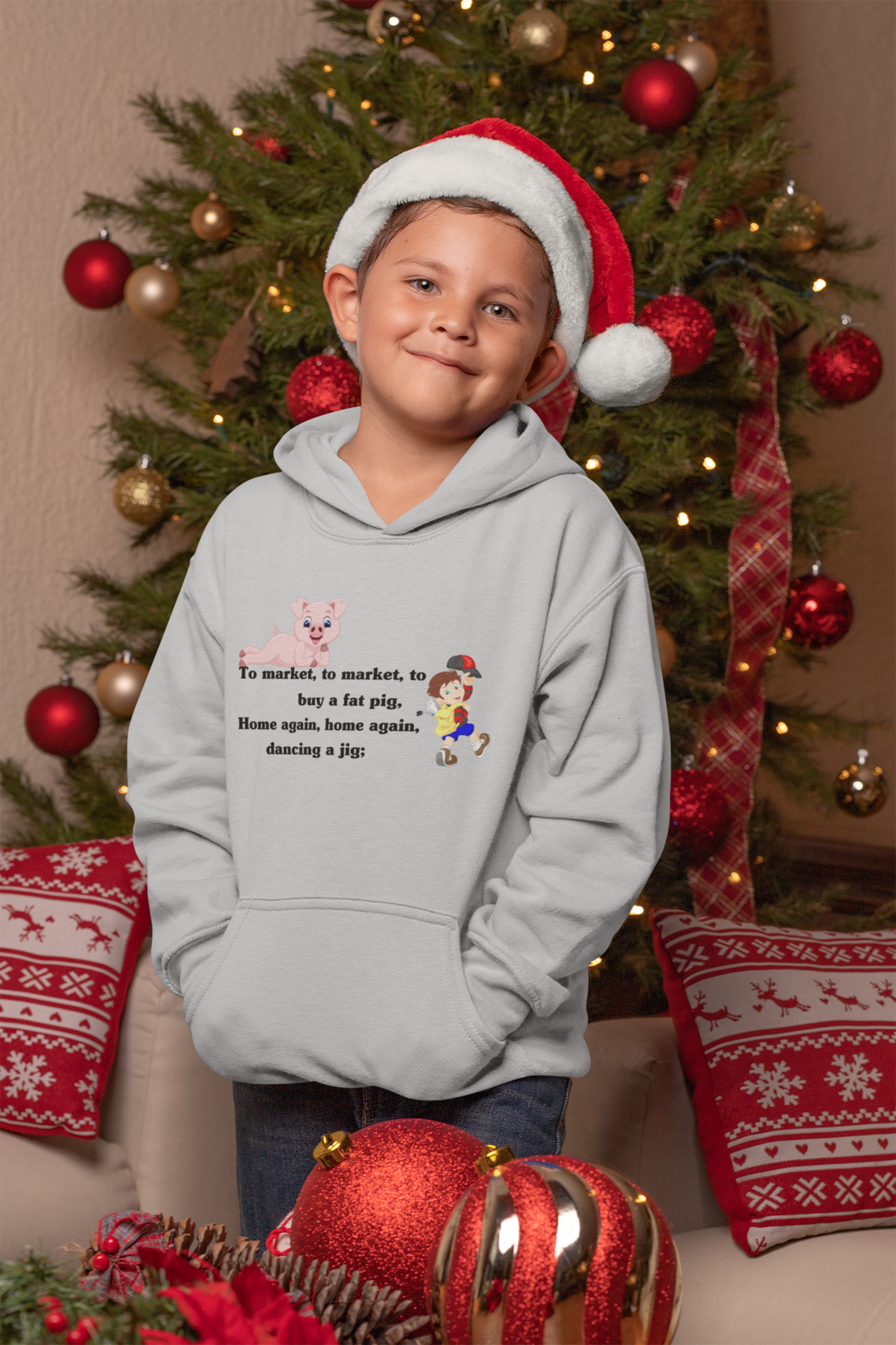 To Market To Market Poem Boy Hoodies-KidsFashionVilla