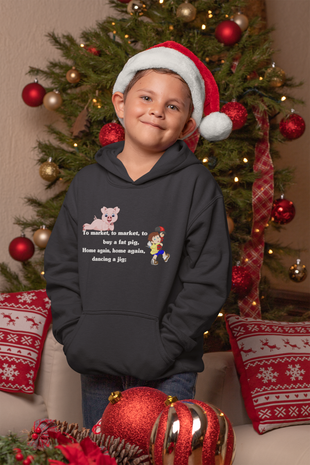 To Market To Market Poem Boy Hoodies-KidsFashionVilla