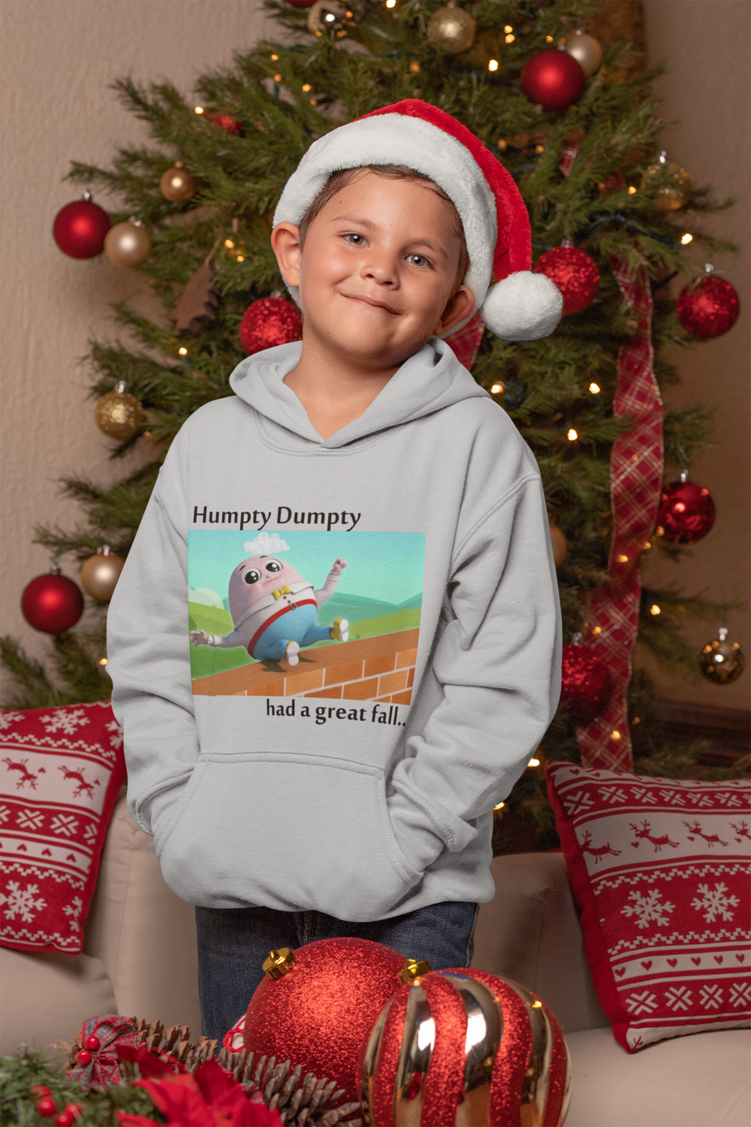 Humpty Dumpty Poem Boy Hoodies-KidsFashionVilla