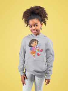Cute Cartoon Girl Hoodies-KidsFashionVilla