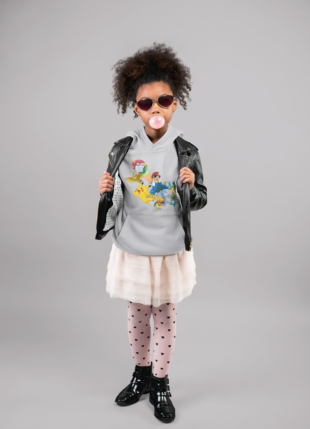 Cute Cartoon Girl Hoodies-KidsFashionVilla