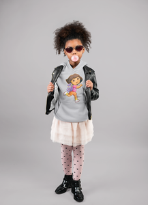 Cute Cartoon Girl Hoodies-KidsFashionVilla