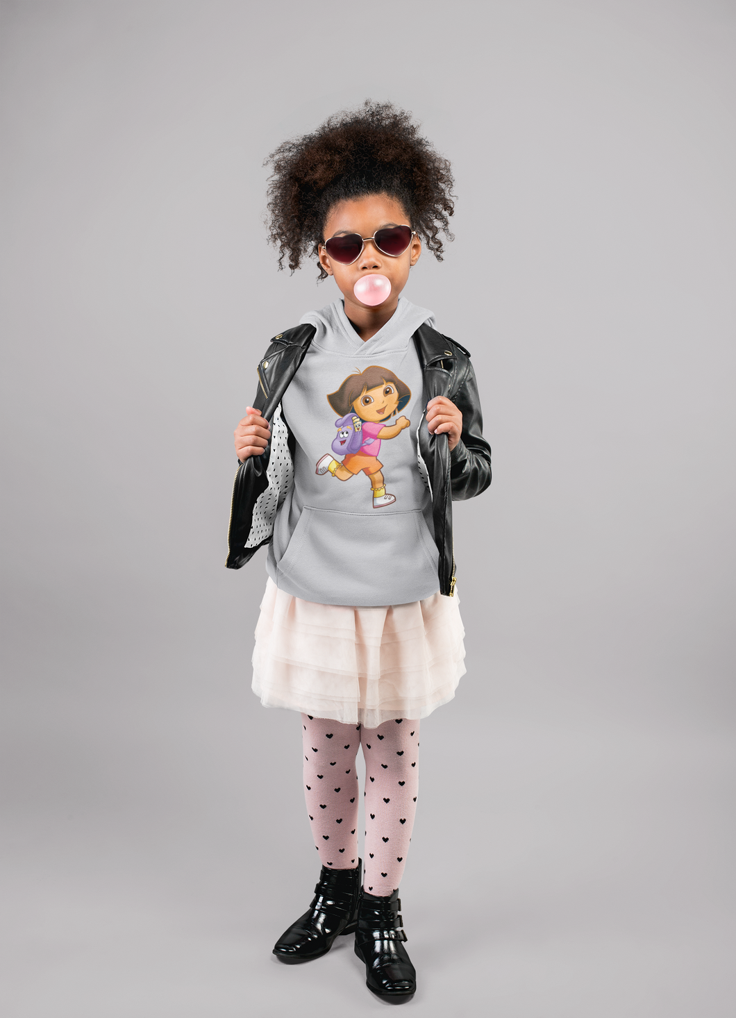 Cute Cartoon Girl Hoodies-KidsFashionVilla