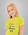 Cute Like My Maasi Half Sleeves T-Shirt For Girls -KidsFashionVilla