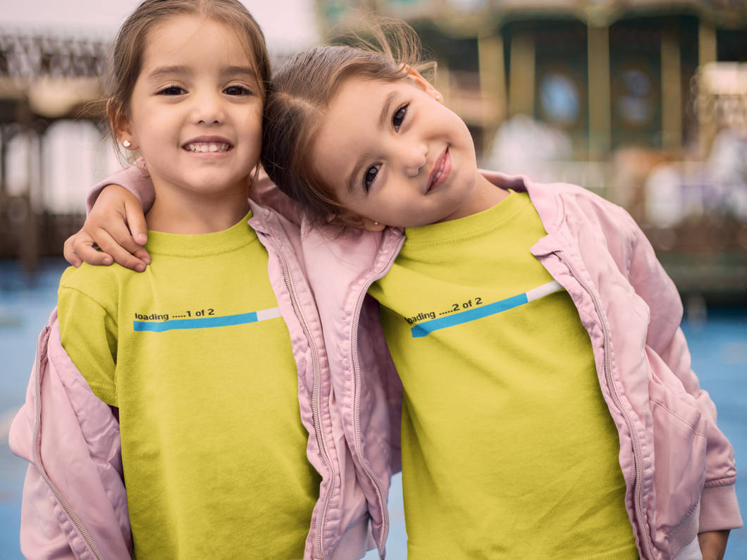 Loading 1 Of 2 And 2 Of 2 Sisters Matching Kids Half Sleeves T-Shirts -KidsFashionVilla