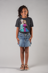 Cute Princess Half Sleeves T-Shirt For Girls -KidsFashionVilla