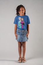 Load image into Gallery viewer, Cute Princess Half Sleeves T-Shirt For Girls -KidsFashionVilla
