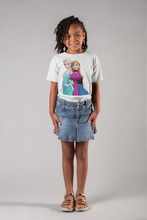 Load image into Gallery viewer, Cute Princess Half Sleeves T-Shirt For Girls -KidsFashionVilla
