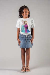 Cute Princess Half Sleeves T-Shirt For Girls -KidsFashionVilla