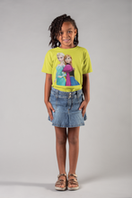 Load image into Gallery viewer, Cute Princess Half Sleeves T-Shirt For Girls -KidsFashionVilla
